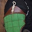 15th century steel-leather arm guards, green - Celtic Webmerchant