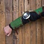 15th century steel-leather arm guards, green - Celtic Webmerchant