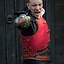 15de eeuwse brigandine, rood - Celtic Webmerchant