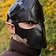 Epic Armoury Assassin Hjelm, sort læder, LARP - Celtic Webmerchant
