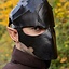 Assassin Hjälm, svart läder, LARP - Celtic Webmerchant