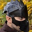 Assassin Hjälm, svart läder, LARP - Celtic Webmerchant