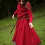 Basic Kleid, dunkelrot / braun - Celtic Webmerchant