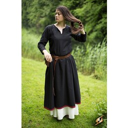Grundlæggende kjole, sort / mørk rød - Celtic Webmerchant