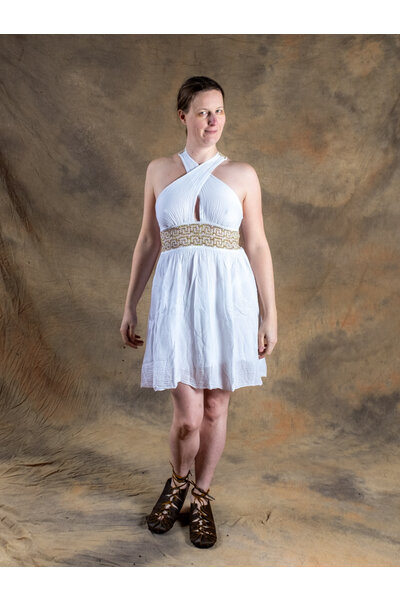 Godinnen Jurk Persephone kort, wit - Celtic Webmerchant