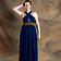 Vestido Diosa Perséfone, azul noche - Celtic Webmerchant
