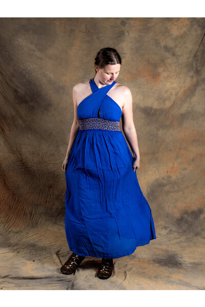 Abito della dea Persefone, blu reale - Celtic Webmerchant