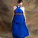 Vestido Diosa Perséfone, azul real - Celtic Webmerchant