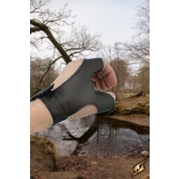 Bow glove left handed archer, black - Celtic Webmerchant