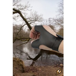 Bow glove left handed archer, black - Celtic Webmerchant