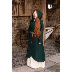 wełniany płaszcz Enya, zielony - Celtic Webmerchant