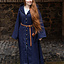 Wollen mantel Tuala, blauw - Celtic Webmerchant