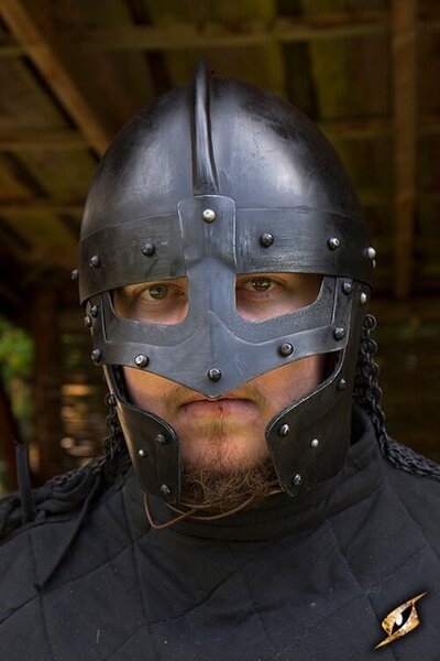 Casque de spectacle viking avec cotte de mailles - Celtic Webmerchant