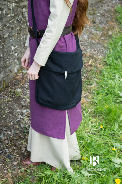 Ehwaz bolsa medieval, negro - Celtic Webmerchant