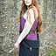 Mittelalterliche Tasche Ehwaz, schwarz - Celtic Webmerchant