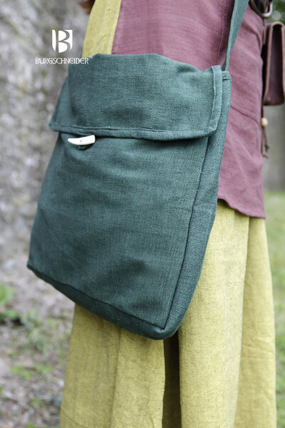 Mittelalterliche Tasche Ehwaz, grün - Celtic Webmerchant