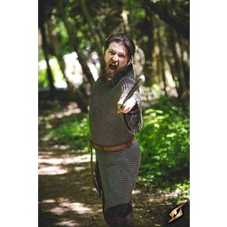 Hauberk met split, ongeklonken 9 mm - Celtic Webmerchant