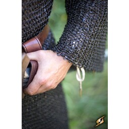 Hauberk mit Schlitz, runde Ringe, runde Nieten 9 mm - Celtic Webmerchant