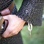 Hauberk mit Schlitz, runde Ringe, runde Nieten 9 mm - Celtic Webmerchant
