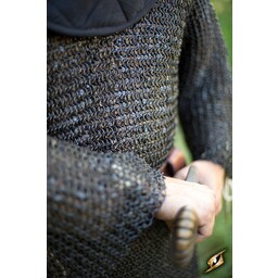 Hauberk met split, ronde ringen, ronde klinknagels 9 mm - Celtic Webmerchant
