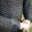 Hauberk mit Schlitz, runde Ringe, runde Nieten 9 mm - Celtic Webmerchant