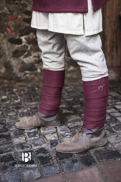 Leg Bandages Aki, rouge - Celtic Webmerchant