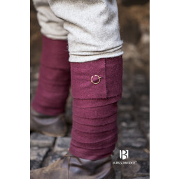 Leg Bandages Aki, rouge - Celtic Webmerchant