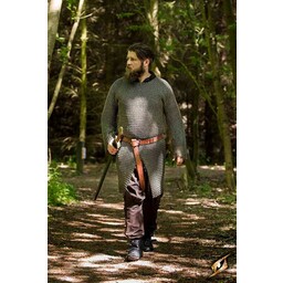 Cavalry hauberk, black mild steel - Celtic Webmerchant