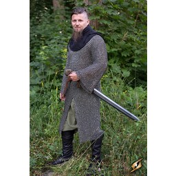 Cavalry hauberk, black, rivetted - Celtic Webmerchant