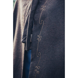 Broderad mantel Damia, brun - Celtic Webmerchant