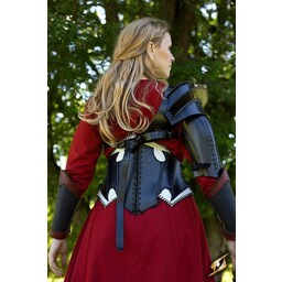 Corset Elf foncé en cuir noir / marron - Celtic Webmerchant