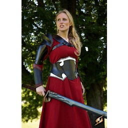 Dark Elf schwarz / braun Leder-Korsett - Celtic Webmerchant