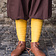 Burgschneider Leg wrappings Aki, yellow - Celtic Webmerchant