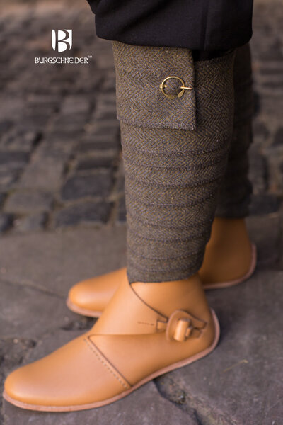 Leg wrappings Asgar, olive grey - Celtic Webmerchant