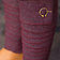 Burgschneider Leg wrappings Asgar, burgundy grey - Celtic Webmerchant