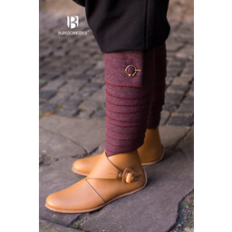 Leg Bandages Asgar, gris bordeaux - Celtic Webmerchant