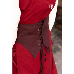 Cotton corset Thana, brown - Celtic Webmerchant