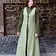 Burgschneider Sleeveless cloak Maiva, linden green - Celtic Webmerchant
