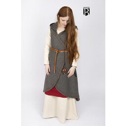 Robe cache-coeur en laine Myrana, gris foncé - Celtic Webmerchant