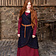 Burgschneider Robe portefeuille en laine Myrana, bleu - Celtic Webmerchant