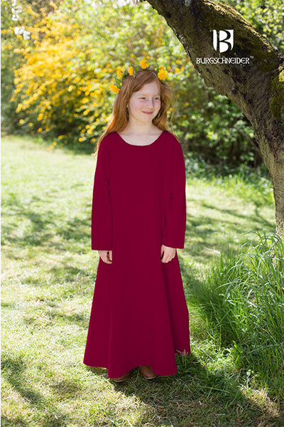 Vestido medieval Ylvi, Borgoña - Celtic Webmerchant