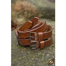 Ceinture X double, marron - Celtic Webmerchant