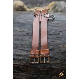 Ceinture X double, marron - Celtic Webmerchant