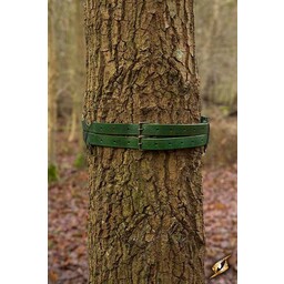 Twin X-belt, green - Celtic Webmerchant