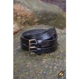 Twin X-belt, black - Celtic Webmerchant