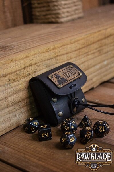 Dice bag with dice set, Dungeon Master - Celtic Webmerchant