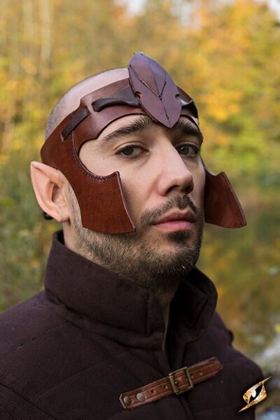 Elven fascia GRV, in pelle marrone - Celtic Webmerchant