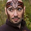 Elven hoofdband LARP, bruin leer - Celtic Webmerchant