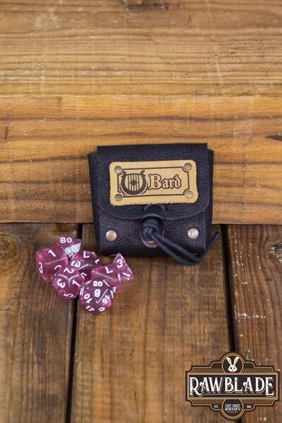 Sacchetto da dadi con set di dadi, bardo - Celtic Webmerchant