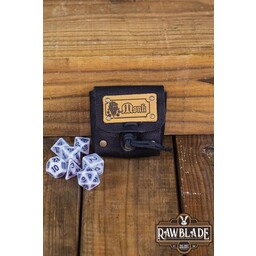 Dice bag with dice set, Monk - Celtic Webmerchant